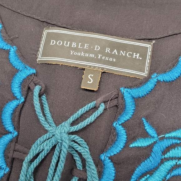 Double D Ranch Cactus Rose Boho Western Top Size Small - Picture 6 of 15